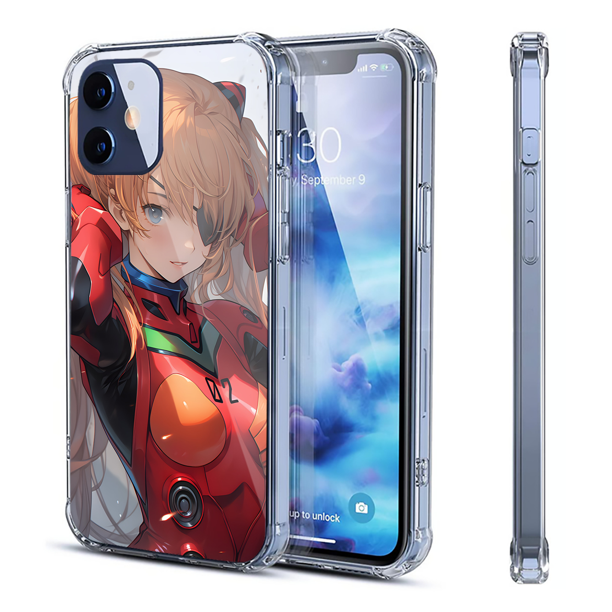 （画像用） EVA 新世紀エヴァンゲリオン 【iPhone 12シリーズ対応】透明スマホケース（クリアソフトケース）
